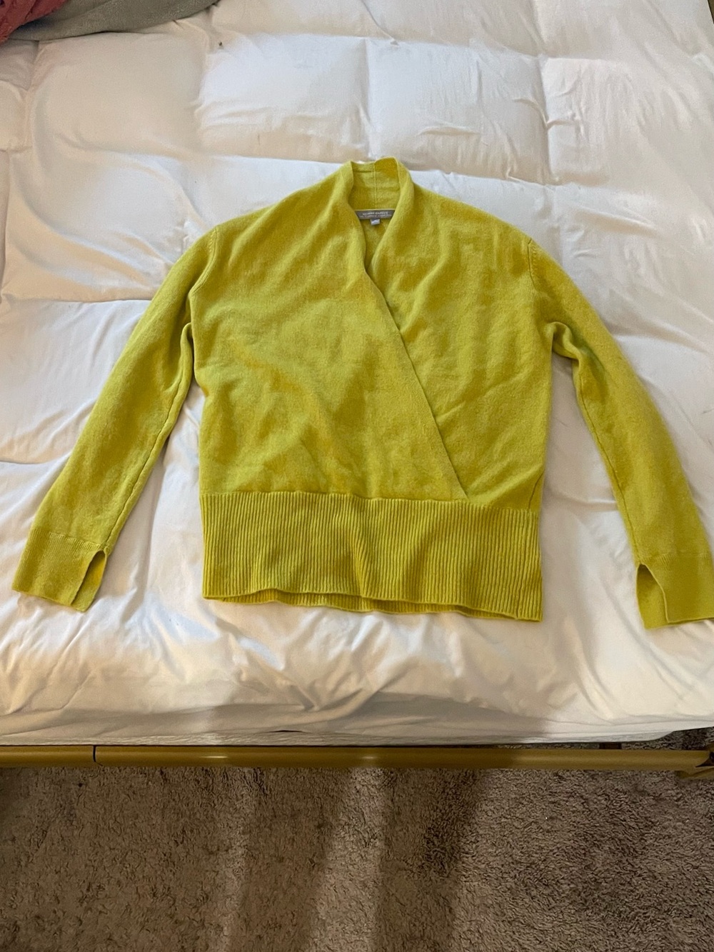 Lime Green 100% Cashmere Sweater